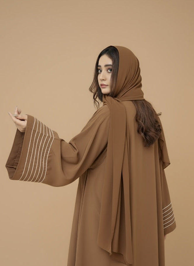 Hizzah abaya in camel