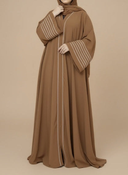 Hizzah abaya in camel