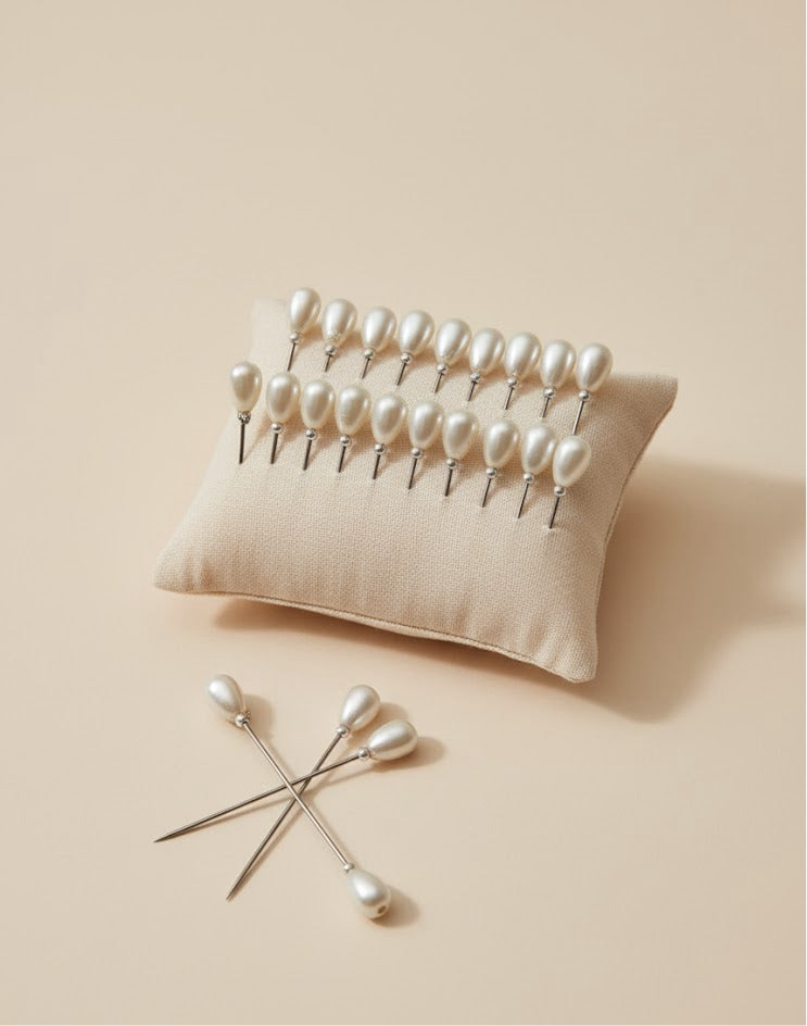 Pearl hijab pins pair