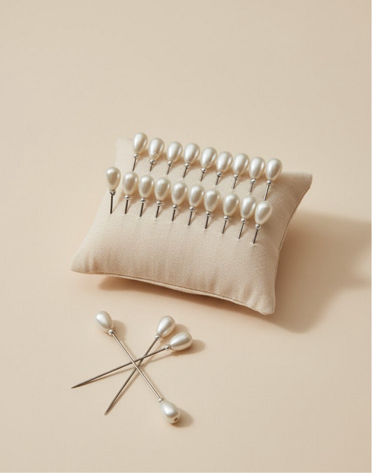 Pearl hijab pins pair