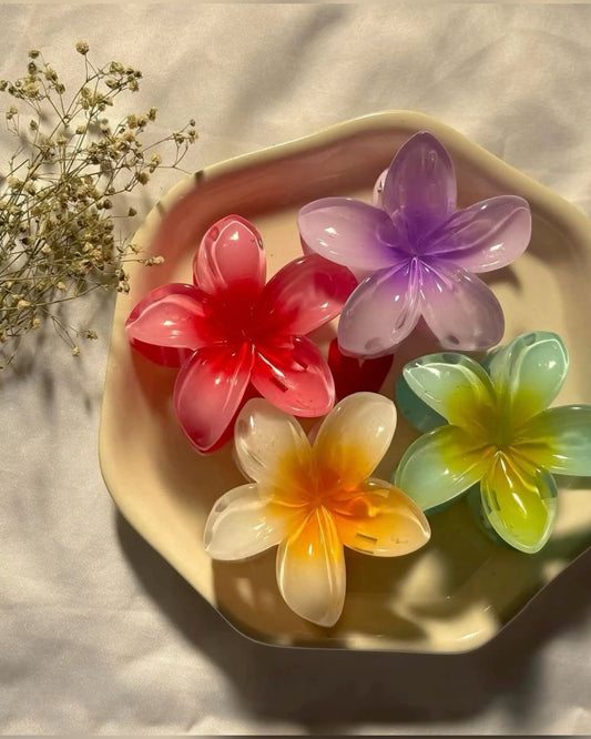 Flower claw clips