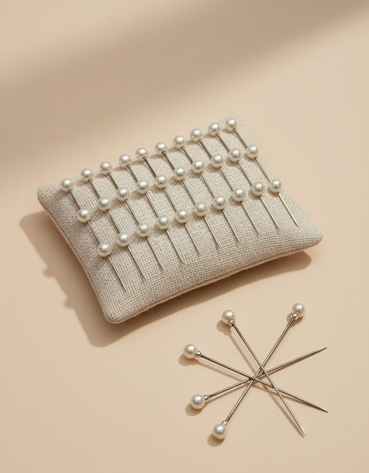 Pearl hijab pins pair